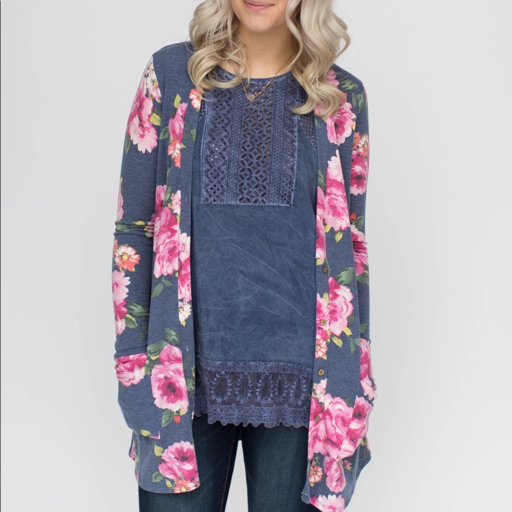 Agnes & Dora - Floral Essential Cardigan